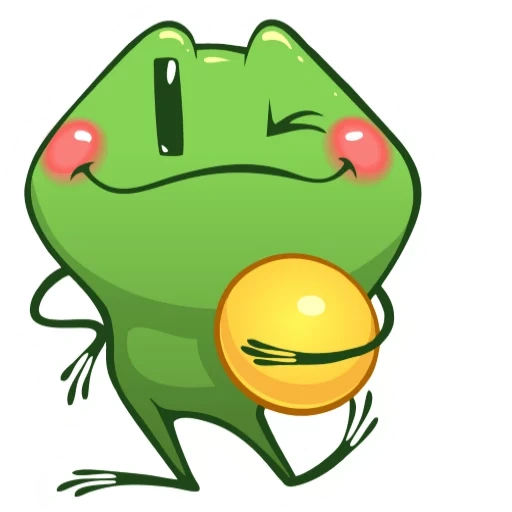 frog, лягушка, зеленая жаба, милая лягушка мультяшная