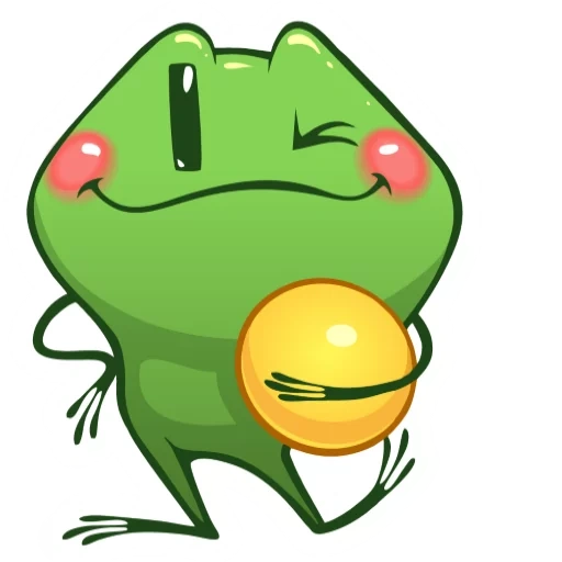 frog, grenouille, crapaud vert, cartoon de grenouille mignon