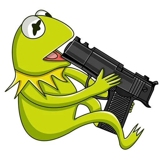 rex, kermit, kermit si katak, pistol semprot otomatis