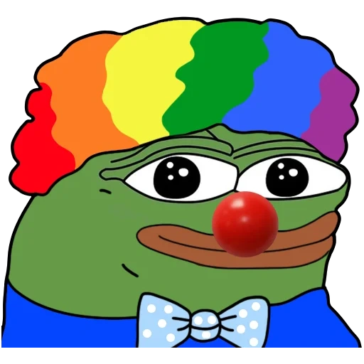 pepe, pepe clown, pepega clown, pepe frog clown, the frog pepe clown