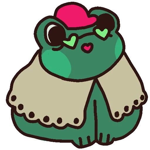 les amours sont mignons, grenouilles kawaii