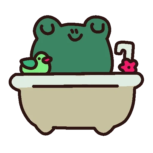 pushen, toad independent kid, frog kawai mappa