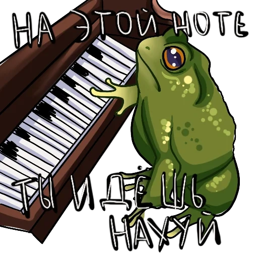 grenouille, grenouille, piano fun, crapaud derrière chin, kermit la grenouille