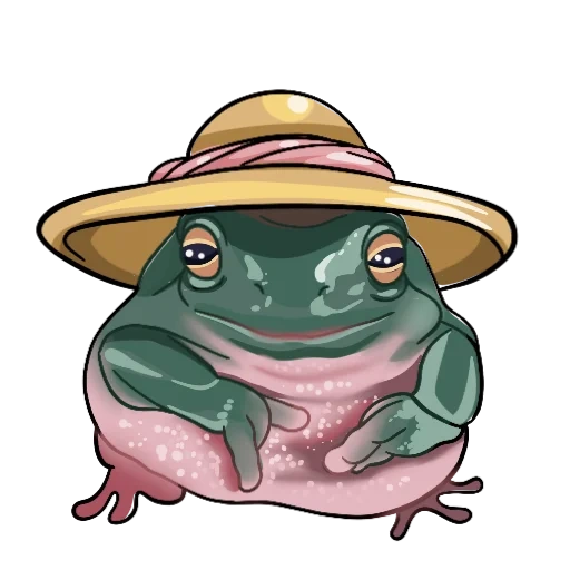 frog, frog hat, lovely frog, frog painting, lovely frog pattern