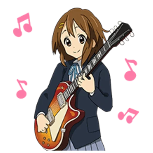 aki toyosaki, yui hirasawa guitar