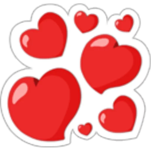 heart, hearts, waibera hearts, heart stickers, a set of heart stickers