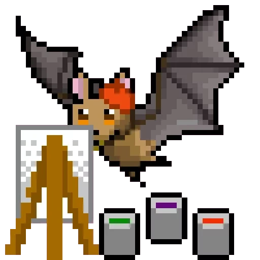 pixel bats, bat pixel art, raich pixelart, pixel art, bat pixel mouse