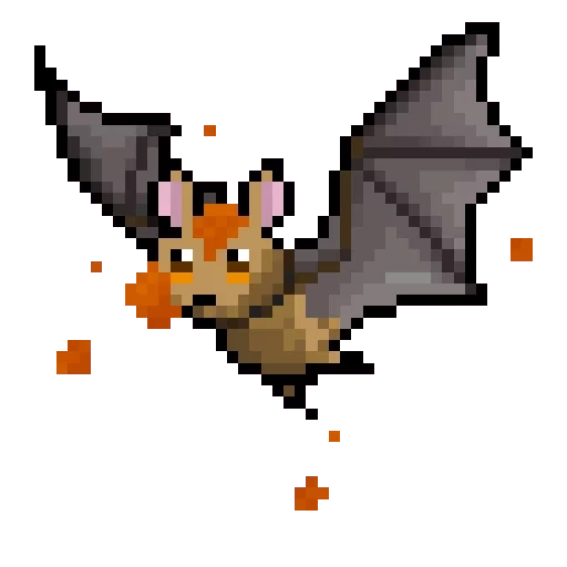 pixel pipistrelli, disegni pixel, pixel art pokemon, pixel art, pokemon sulle cellule