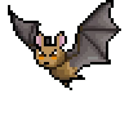 pixel bats, kelelawar animasi, pokemon pixel art, bat, puzzle bat mouse