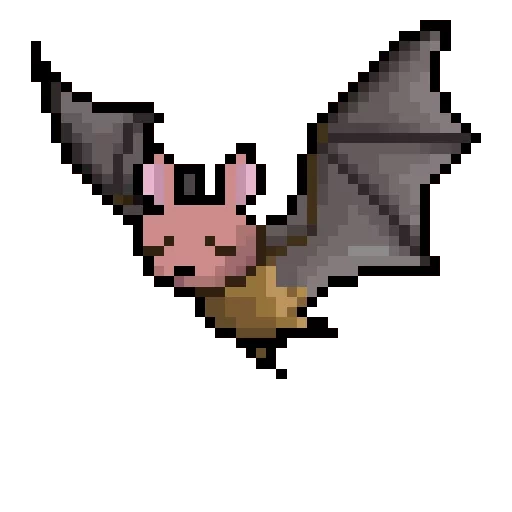 pixel pokemon zubat, pokemon, bastões de pixel, krobat pokemon, pokemon pixel pichu