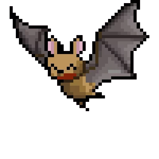 pixel bat, pokemon pixel art, animation de batte, différents poèmes, bishress