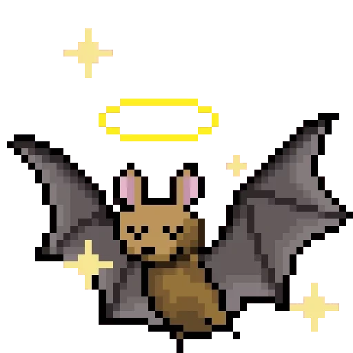bat illustration, pixel bats, cute bat, bly multhy mushice, bly of animation