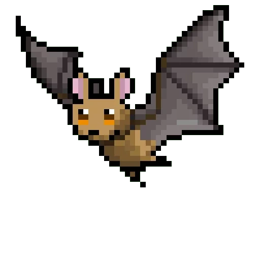 pixel bats, kelelawar animasi, pokemon pixel art, pixel art, lucu bat mouse