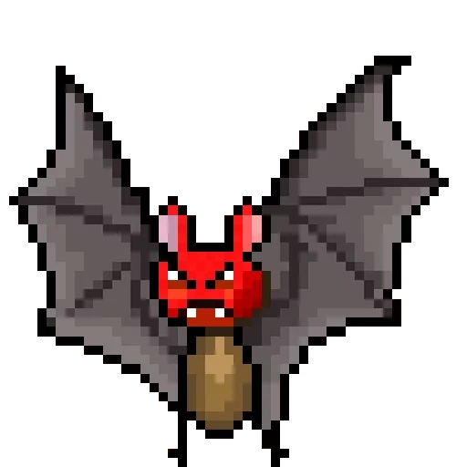 terraria demon, red demon terraria, iblis voodoo terrariya, kelelawar pixel, iblis voodoo terraria