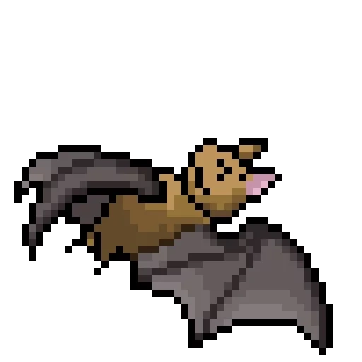 pixel batts, animation de l'évêque, bat mouse sprite, illustration bat, blocage des ailes