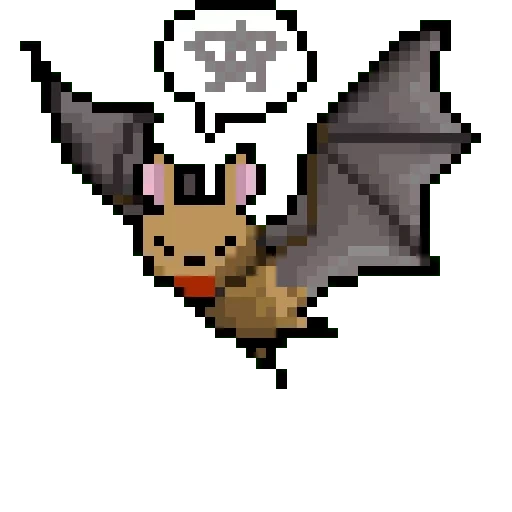 pixel bats, pokemon pixel art, pixel drawings, pixel art, pixel characters