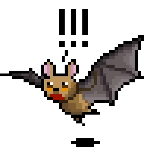 pixel bat, pixel art, bat dans minecraft, bat pixel art, pokemon pixel art