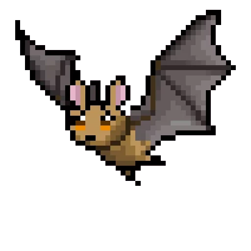 pixel pipistrelli, animazione vescovo, pipistrello, pixel art, exse