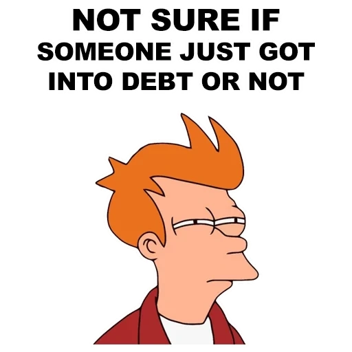 linariya fry, fry with money, and fry with money, futurama is suspicious, futurama is a suspicious fry