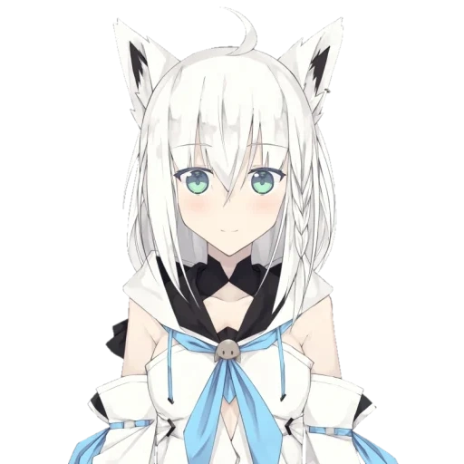 fubuki, anime neko, seni anime nico, fubuki hololive, shirakami fubuki