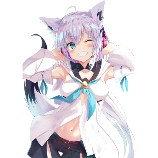 anime, anime neko, fubuki hololive, fubuki shirakami, anime shiraishi fujiki