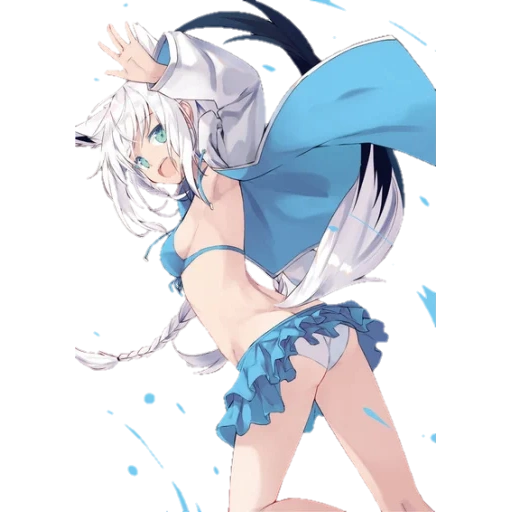 anime neko, anime girl, anime charaktere, fubuki shirakami, anime von nagishiro mito