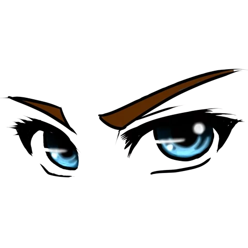 аниме брови, глаза аниме, клипарт глаза, глаза стиле аниме, аниме глаза прозрачном фоне