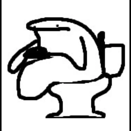 toilet, stickers for the toilet, toilet, a man sits on the toilet, sticker head for the toilet