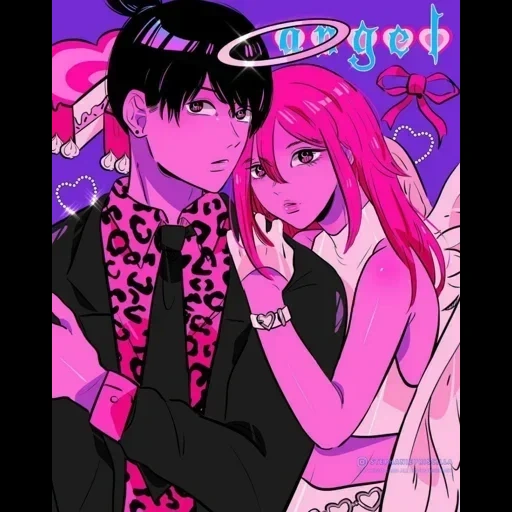 naruto, imagen, parejas de anime, dibujos de anime de una pareja, anime par of purple