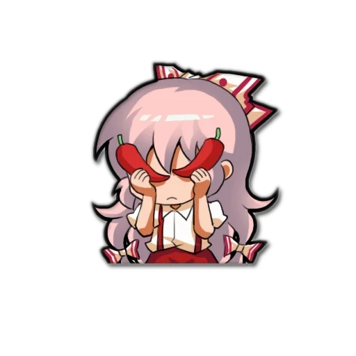 mokou, touhou emoji, mokou fujiware, jokanhiyou mokou, fujiware sin mokou