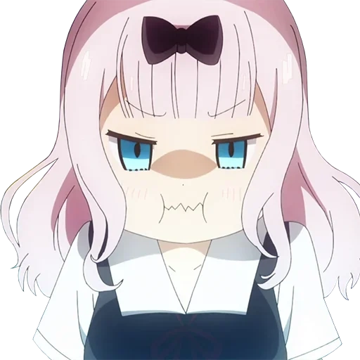 animação neko, anime tianqi, animação engraçada, menina de anime chorando, chika fujiwara angry