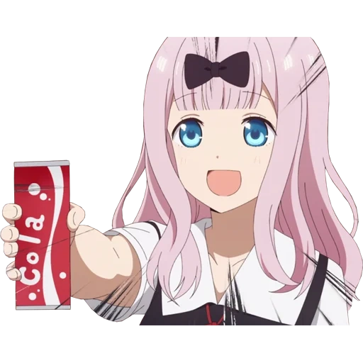 emotes, chika fujiwara, coca meme anime, anime meme cola, personnages d'anime