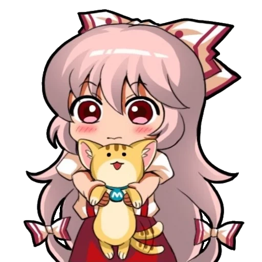 mihau, mokou, anime bilder, das projekt touhou, anime charaktere