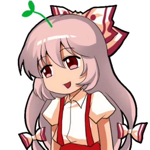 mokou emote, аниме смайлы, дискорд аниме, touhou project, эмодзи дискорд аниме