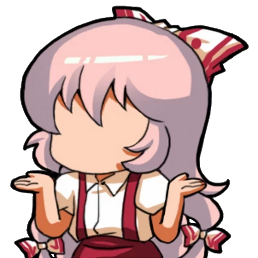 mokou, émouvant mokou, touhou émotes, projet touhou, fujiware no mokou