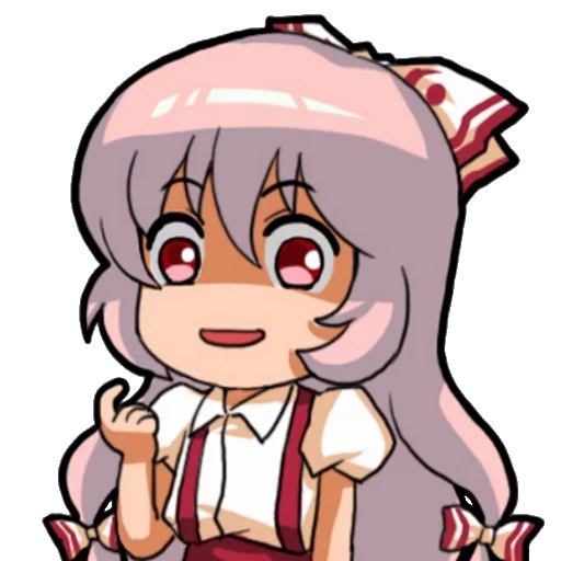 mokou, emoting mokou, progetto touhou, mokou fujiware, fujiware no mokou