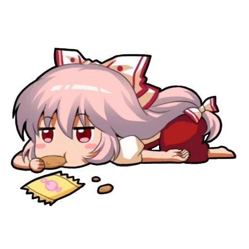 sourines anime, emoji anime, émouvant mokou, projet touhou, anime de discorde des emoji