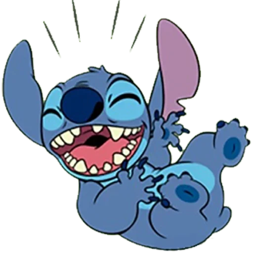 stic, lilo stic, stich stitch, o stich sorriu