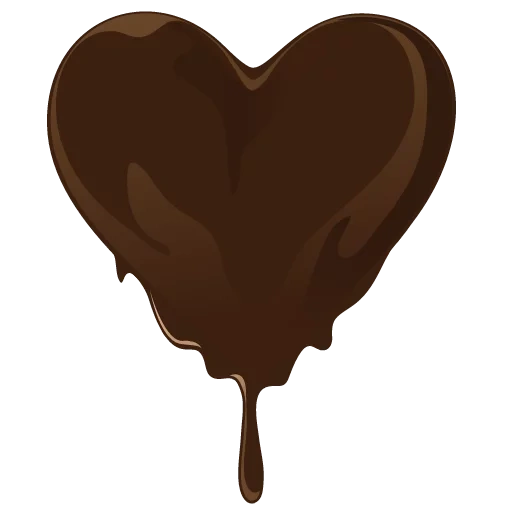 cioccolato, cuore di cioccolato, gocce di cioccolato, cuore di cioccolato, un cuore di cioccolato si scioglie