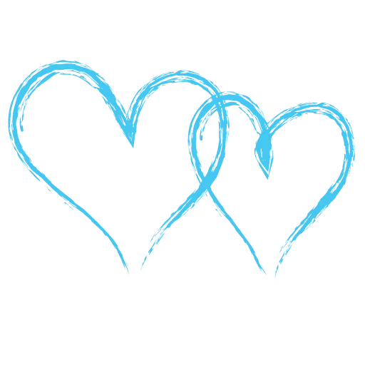 контур сердца, символ сердца, сердце голубое, сердце голубой контур, сердечки вместе шаблон