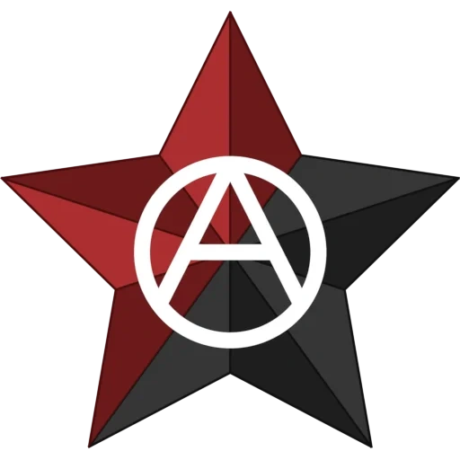 анархизм, звезда анархии, анархо символика, анархо коммунизм, звезда анархо коммунизма