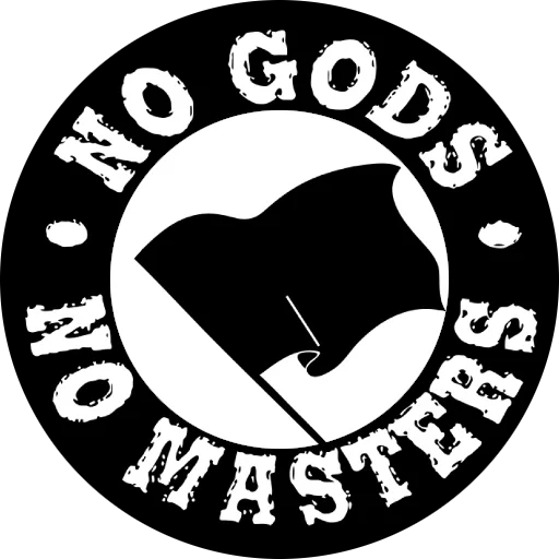 лого, логотип, черный флаг, нет бога нет господ, anarchy no gods no masters