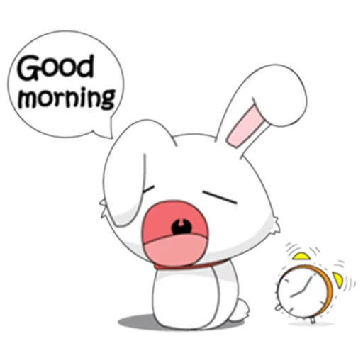 hype bunny, tinny bunny, hyper bunny, sanrio good morning, милый рисунок good morning