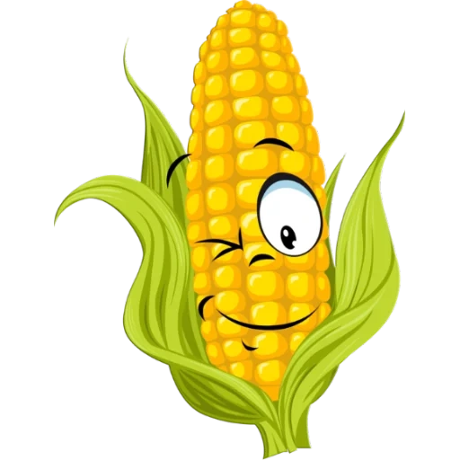 кукуруз, кукуруза клипарт, веселая кукуруза, кукуруза рисунок, кукуруза мультяшная