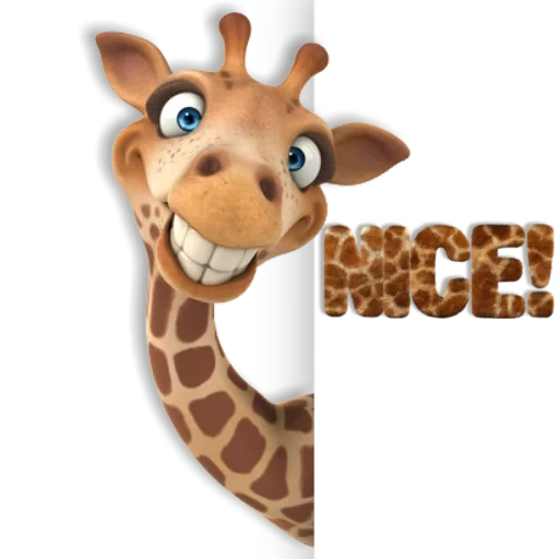 giraffa entertainment, giraffa divertente, giraffa allegra, la giraffa guarda fuori, divertente dr giraffa