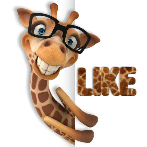 giraffe brille, lustige giraffe braune brille