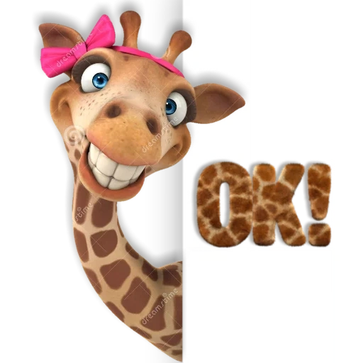 la girafe est mignonne, fun girafe, girafe de dessin animé, girafe joyeuse, girafe joyeuse
