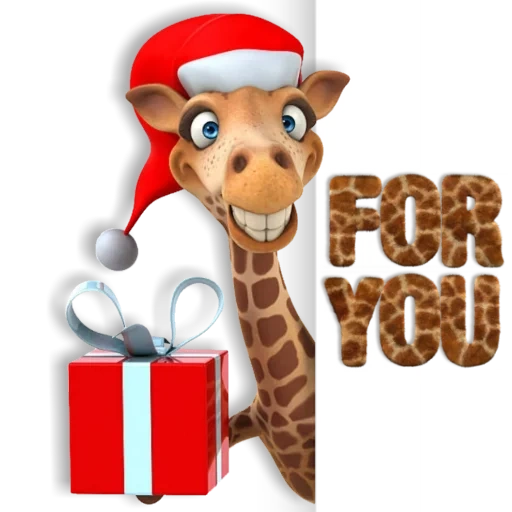 girafe, casquette girafe, girafe du nouvel an, nouvelle année girafe, girafe du nouvel an