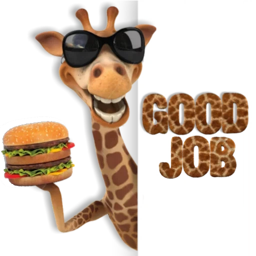 giraffe with glasses, merry giraffe, giraffe cocktail, funny giraffe brown glasses