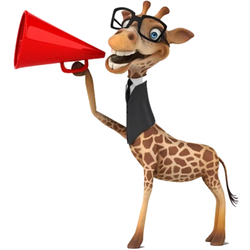giraffe, birdie 3 d, dr giraffa, giraffa divertente, fun cartoon giraffa inventario